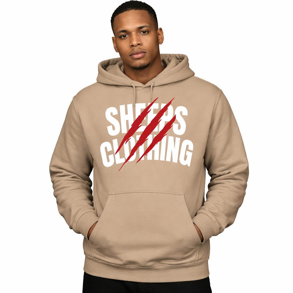 SHEEPS Clothing Claw Mark Hoodie (Sandstone)