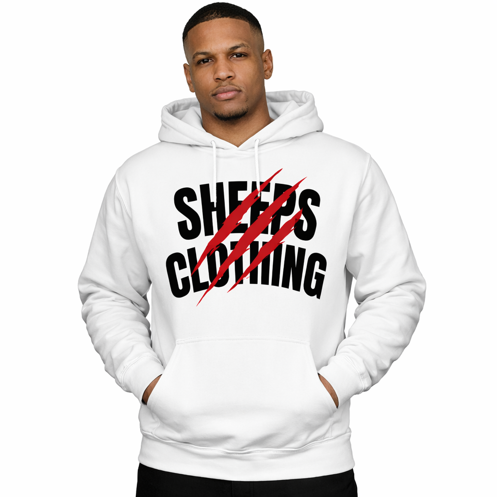 Sheep’s Clothing Claw Mark Hoodie (White)